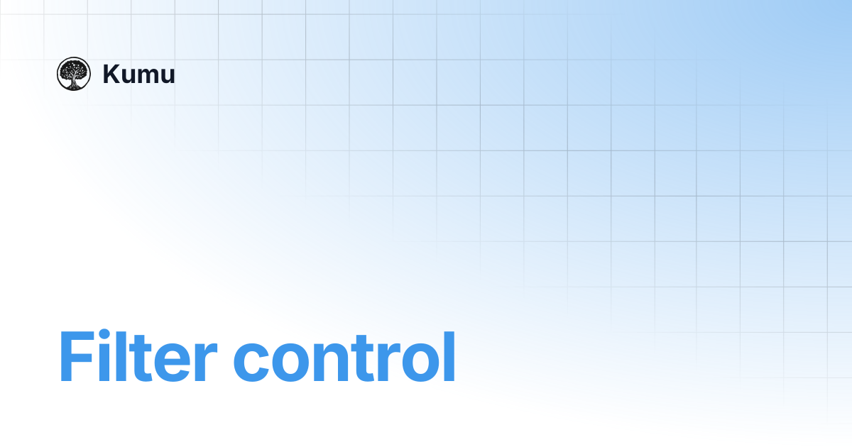 Filter control | Kumu